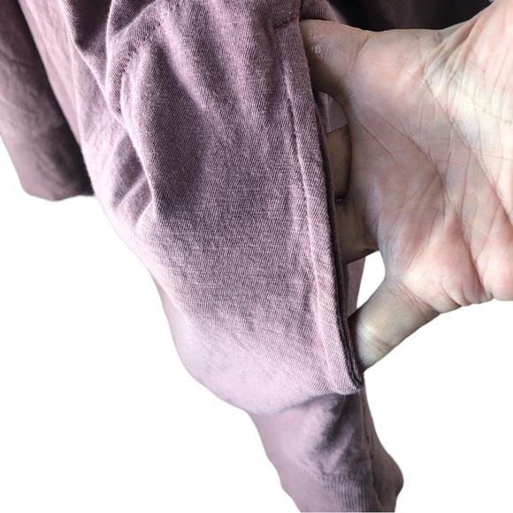 LOGO Lori Goldstein Cotton Tee Women 3X Mauve VNeck Pockets 3/4 Sleeves - Picture 4 of 12